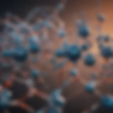 Molecular Structures in Organic Chemistry Detailed illustration of molecular structures