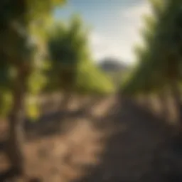 Vibrant Italian vineyards reflecting the rich agricultural heritage