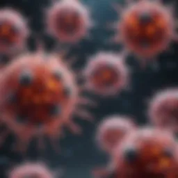 Nanoparticles interacting with cancer cells