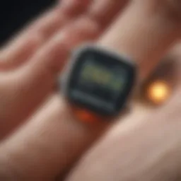 A visual representation of cholesterol levels monitored through a digital interface
