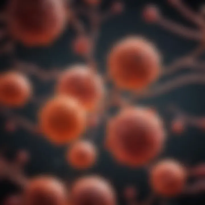 A conceptual diagram showcasing the biological mechanisms underlying acute myeloid leukemia and their impact on prognosis.
