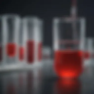 Laboratory setting for blood type analysis