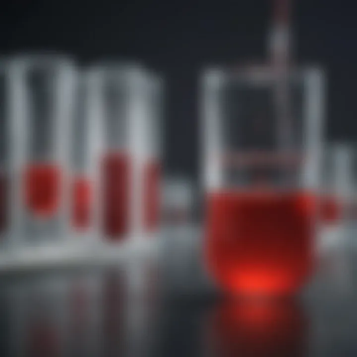 Laboratory setting for blood type analysis