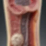 Illustration depicting the structure of bone marrow and its functions