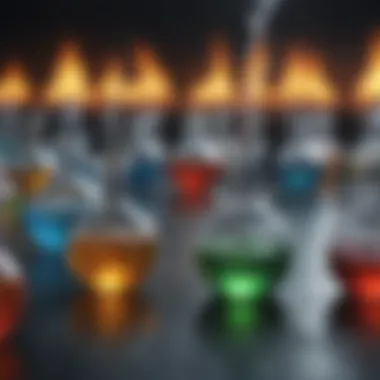 Types of Chemical Reactions Illustration depicting various types of chemical reactions.