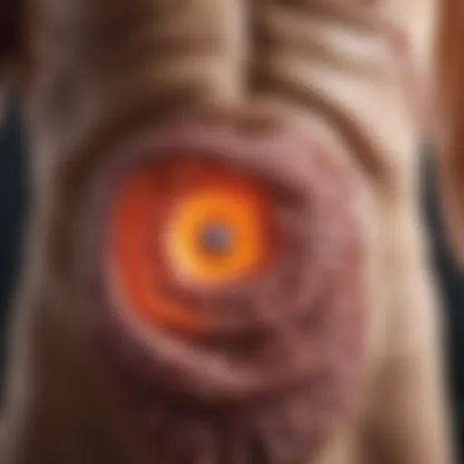 Diagram illustrating gastrointestinal effects of colorectal cancer treatments
