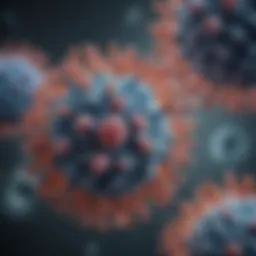 Detailed visual representation of influenza antigens structure