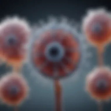 Illustration of vaccine development process targeting influenza antigens