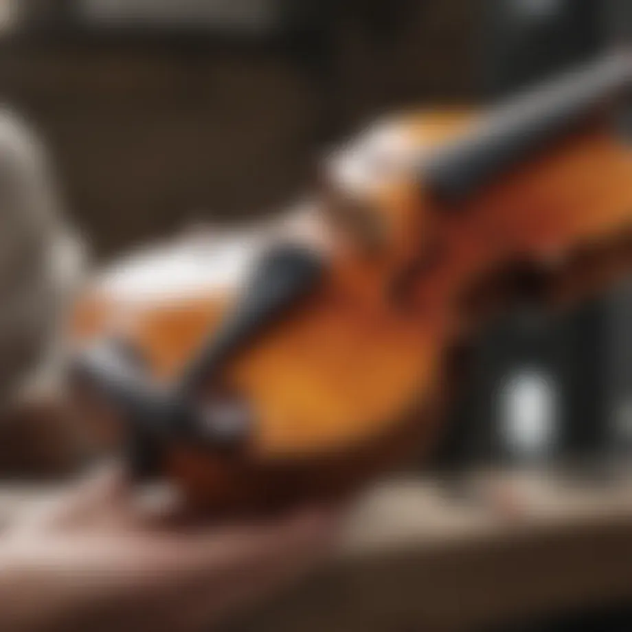 Craftsmanship of a Cremonese violin maker