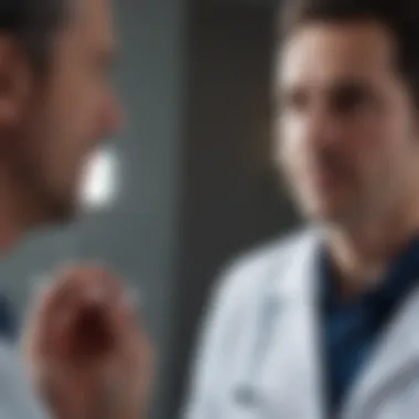 The Role of Healthcare Professionals Visual representation of a healthcare professional discussing treatment plans