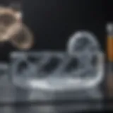 Crystalline DNA precipitate showcased in a laboratory dish
