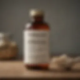 A detailed view of Dr. Schulze's Nerve Formula bottle showcasing the label and ingredients.