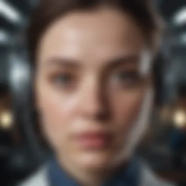 Ethical Dilemmas Posed by Advanced AI An artistic depiction of ethical dilemmas posed by advanced AI.