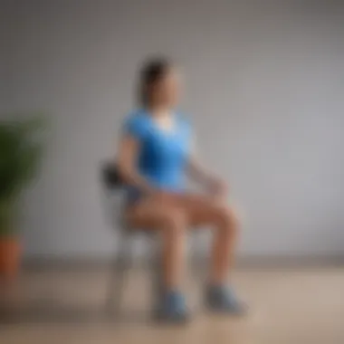 Visual representation of seated exercises beneficial for individuals with orthostatic hypotension