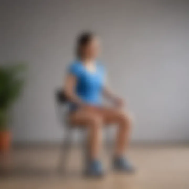 Visual representation of seated exercises beneficial for individuals with orthostatic hypotension