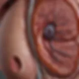 Detailed anatomical depiction of a kidney showcasing size variations