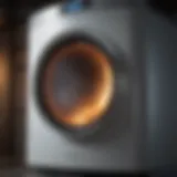 A futuristic hydrogen home furnace showcasing advanced technology