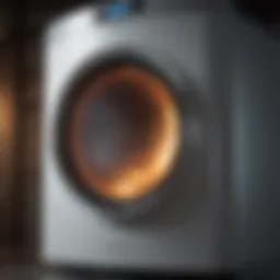 A futuristic hydrogen home furnace showcasing advanced technology