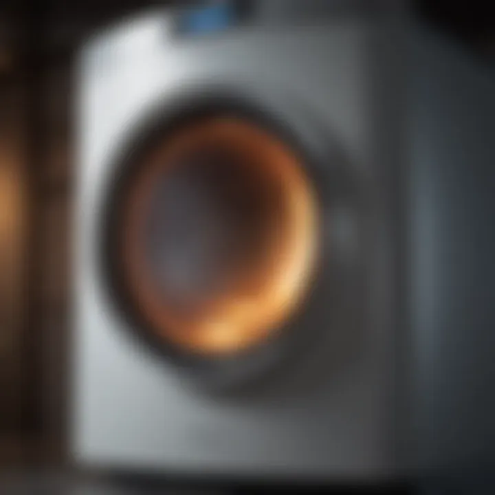 A futuristic hydrogen home furnace showcasing advanced technology