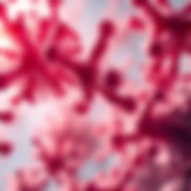 Therapeutic Proteins and Immune Interaction Analysis Microscopic view of therapeutic proteins and immune interactions