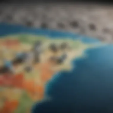 Geographic Salary Variations A map illustrating salary variations across different locations