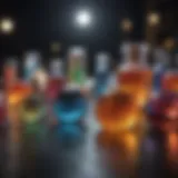 A vibrant array of stage gels showcasing various colors and textures.
