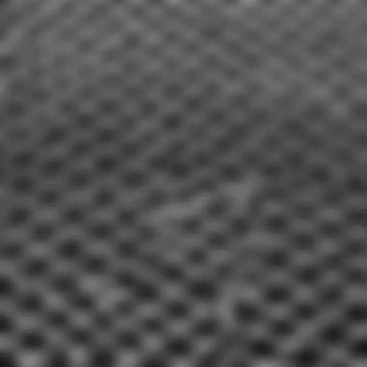 Close-up of stainless steel mesh texture