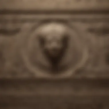 Close-up of the Dendera Light relief carvings
