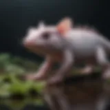 The incredible axolotl showcasing its regenerative abilities