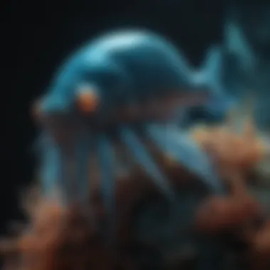 Bioluminescent Wonders of the Deep Sea A unique deep-sea creature with bioluminescent properties