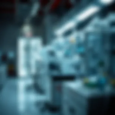 Innovations in Synthetic Biology A laboratory setting with advanced biotechnological equipment