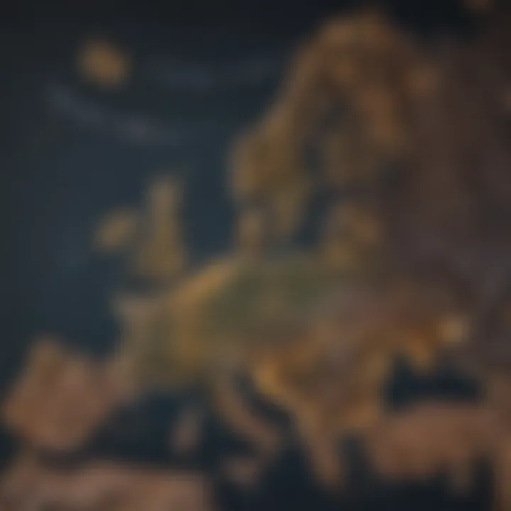 Map highlighting UK and EU relations post-Brexit