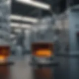 A modern pharmaceutical facility showcasing advanced technology and equipment.
