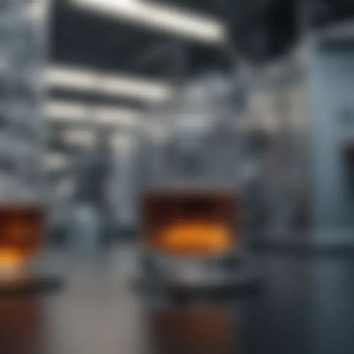 A modern pharmaceutical facility showcasing advanced technology and equipment.