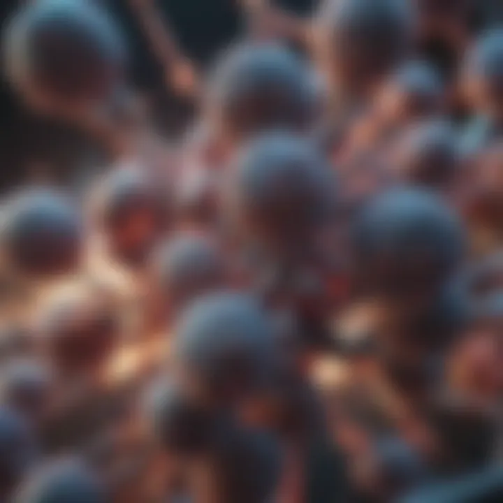 Diagram illustrating the structural components of retroviral particles.