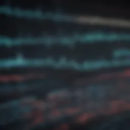 High-resolution ECG readout showcasing diverse waveform patterns