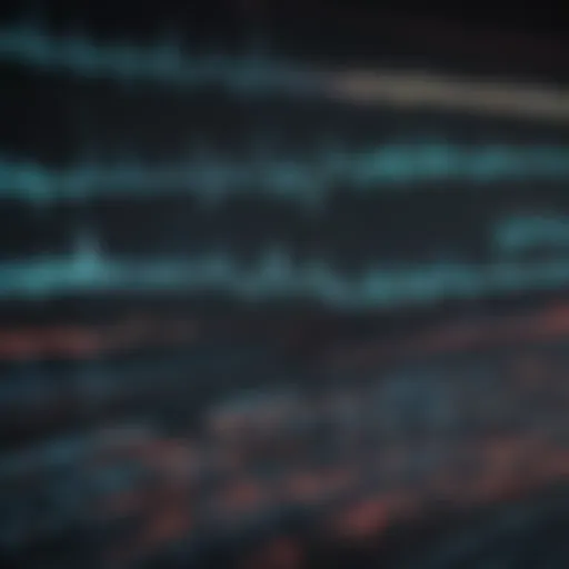 High-resolution ECG readout showcasing diverse waveform patterns