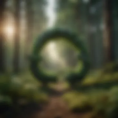 Symbol of Environmental Preservation A lush green forest symbolizing environmental preservation