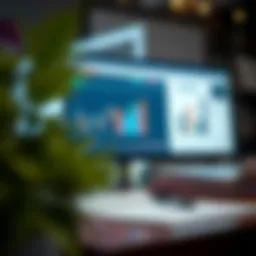 Visual representation of financial analysis tools