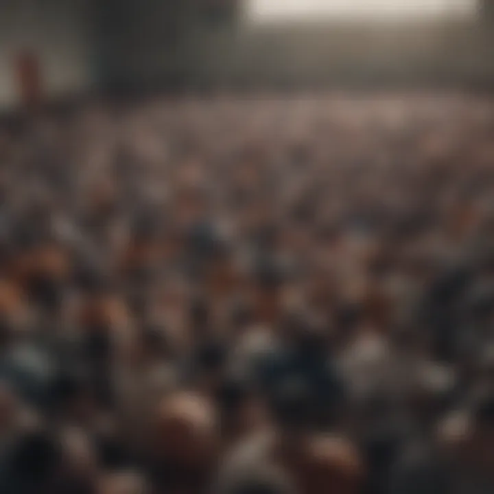 An overcrowded prison facility highlighting healthcare challenges