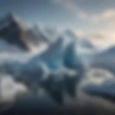 The Impact of Climate Change on Polar Regions Melting glaciers highlighting climate change