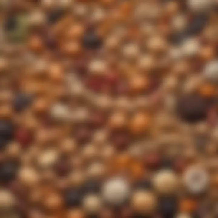 An array of foods low in methionine