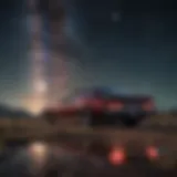 A serene night sky with stars representing the realm of dreams