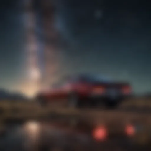 A serene night sky with stars representing the realm of dreams