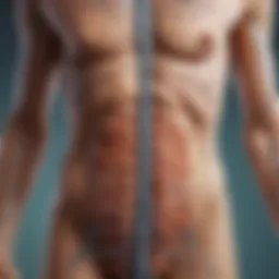 Illustration depicting lymphatic system and its connection to cancer treatment