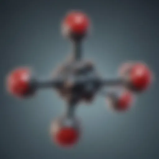 Chemical structure of metronidazole illustrating its composition