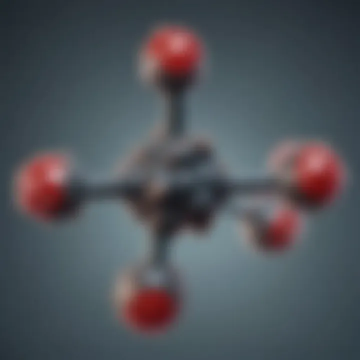 Chemical structure of metronidazole illustrating its composition