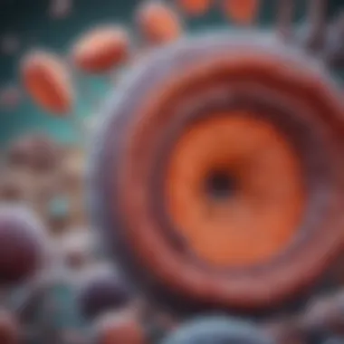 Enterocytes in Action: Nutrient Absorption Microscopic view of enterocytes in the intestinal lining