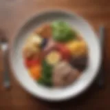 Healthy plate featuring fiber-rich foods and lean proteins