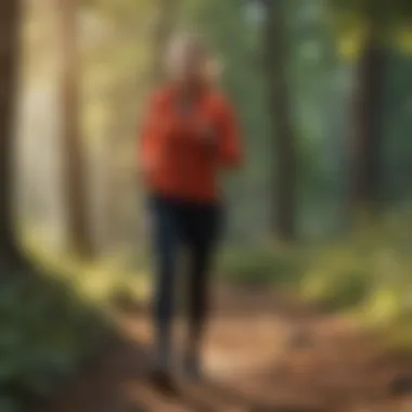 Incorporating Physical Activity into Daily Life Person engaging in outdoor physical activity as part of a healthy lifestyle